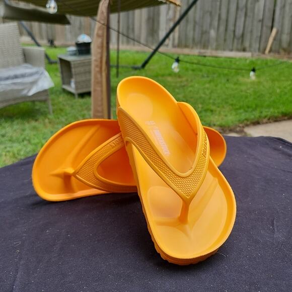 Birkenstock Honolulu Eva Flip Flop Sandals Zinnia 44R 45R - Picture 13 of 14